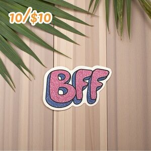 BFF Sticker – Cute Best Friends Vinyl Decal | Small Cozy Planner Sticker